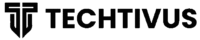 2.1 Techtivus Logo Black Side Transparent - Font Poppins
