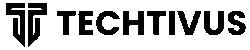 2.1 Techtivus Logo Black Side Transparent - Font Poppins