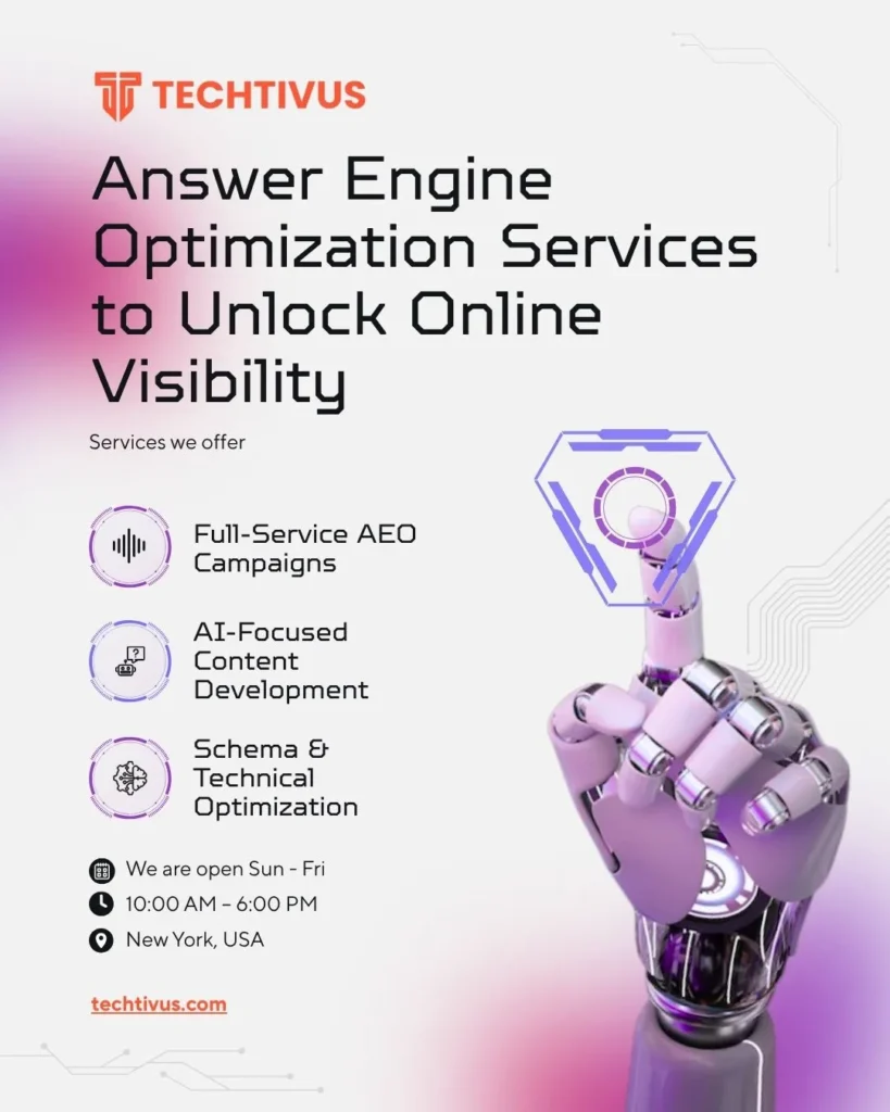 Answer Engine Optimization Services - Techtivus