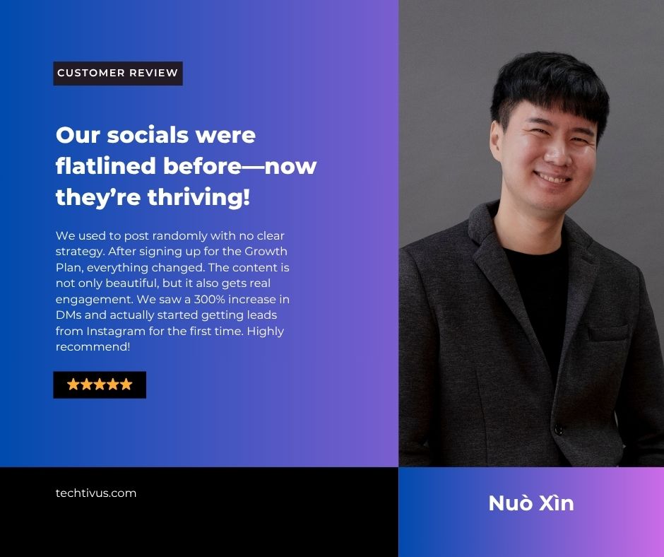 Customer Review - Social Media Management Service